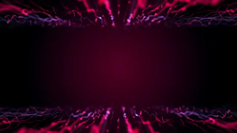 Futuristic gradient background with frame neon curves video Stock Footage 277155265