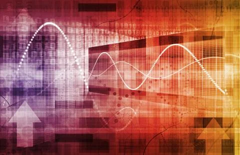 Futuristic Graph Illustrazione stock