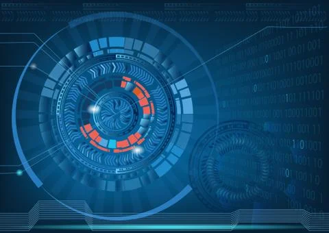 Futuristic graphic user interface Stock Illustration