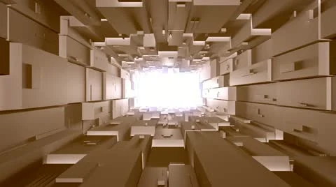 Futuristic greeble tunnel 스톡 동영상 21232797