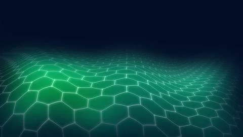 Futuristic green abstract background Illustrazione stock