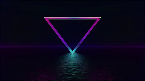 Futuristic Green Abstract Light Lines and Glow Design Stock Footage 296861573