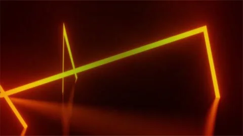 Futuristic Green Abstract Light Lines and Glow Design Stock Footage 296862111