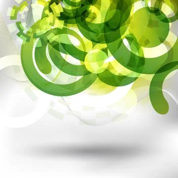 Futuristic green design Stockillustratie
