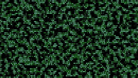 Futuristic Green Matrix Glitch Digital Patterns With Hi-Tech Stock Footage 345642897