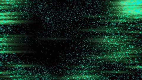 Futuristic Green Particle Vortex with Horizontal Energy Glare Stock Footage 338186082