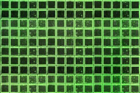 Futuristic green pattern with squares for a background Stock Illustration