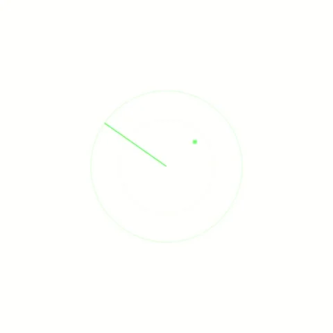 Futuristic Green Radar Screen Scanning for Targets, Digital Technology Back.. 库存影片 329210905