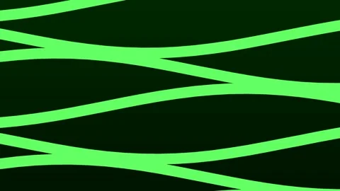 Futuristic Green Wavy Digital Line Glow Stock Footage 331649874