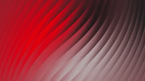 Futuristic grey red gradient background with dynamic 3d waving lines Stock Footage 336878924