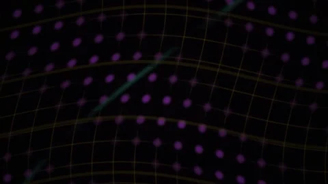 Futuristic Grid Background With Dots. Stock Footage 340015733