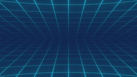 Futuristic grid background, perfect for tech-related designs, presentations, or Stock Footage 319826952