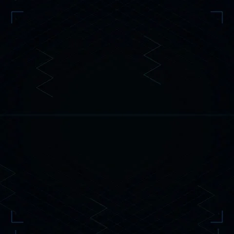 Futuristic Grid HUD Interface - Digital Network Data Flow with Blue Lines a.. Stock Footage 347262422