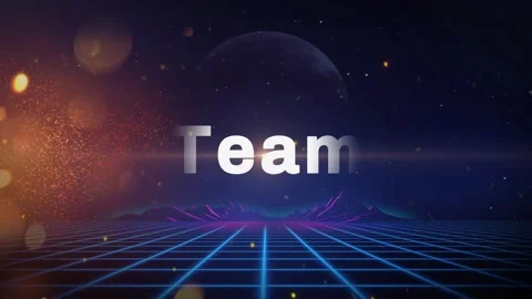 Futuristic grid landscape with neon lights Stock Footage 337327331