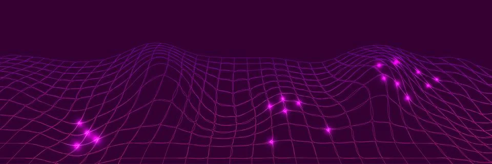 Futuristic grid line background poligon mock up Stock Illustration