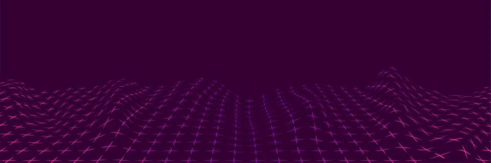 Futuristic grid line background poligon mock up Stock Illustration