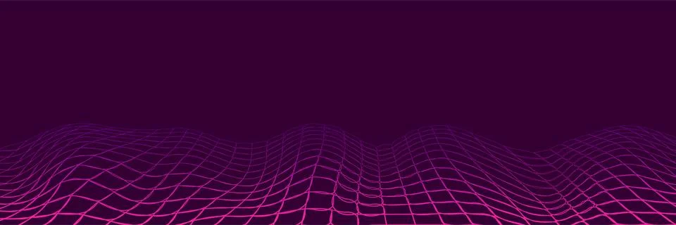 Futuristic grid line background poligon mock up Stock Illustration