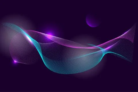 Futuristic grid line background poligon mock up Illustrazione stock