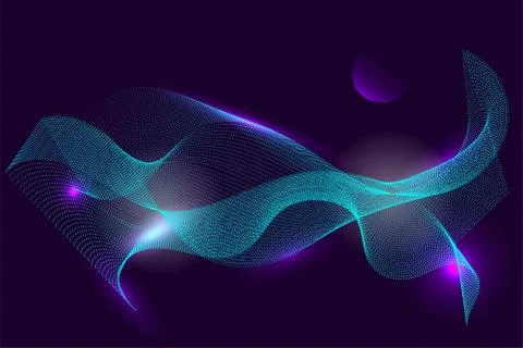 Futuristic grid line background poligon mock up Stock Illustration