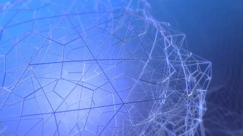 Futuristic Grid looping background Stock Footage 125720316