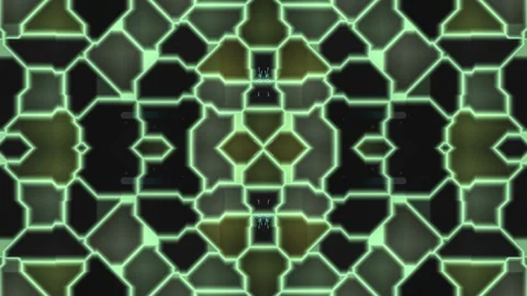 Futuristic Grid Pattern with Glowing Lines and Central Light Points Stock Footage 332200051
