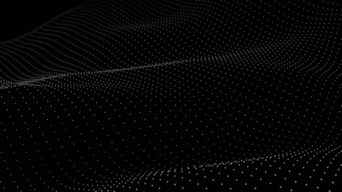 Futuristic grid wave of white halftone digital dots data Stockbeeldmateriaal 118247264