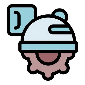 Futuristic grinding machine processing data with code bracket icon イラスト素材