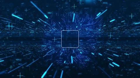 Futuristic Growing Neural Network Web Connected Nodes, Computer Big Data Digital Stock Footage 333791911