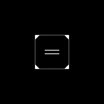 Futuristic GUI rectangle target, tech aim, sight, HUD reticle Stock Illustration