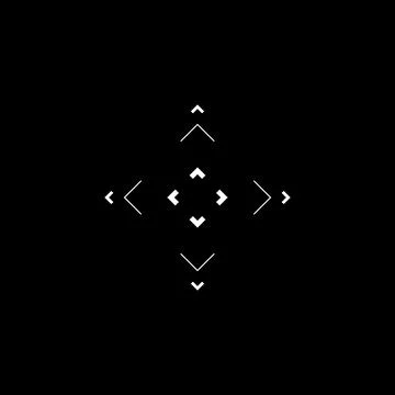 Futuristic GUI rhombus aim, target, HUD reticle, cyberpunk aesthetics Stock Illustration