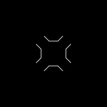 Futuristic GUI target, HUD aim, cyberpunk aesthetics, tech interface. 스톡 일러스트