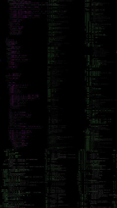 Futuristic Hacker interface Internet information technology program code virus Stock Footage 293409045