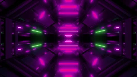 Futuristic hangar background wallpaper 3d render Stock Illustration