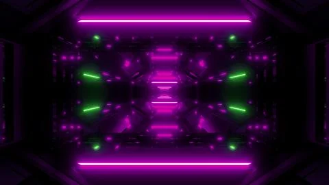 Futuristic hangar background wallpaper 3d render Stock Illustration
