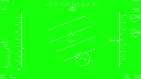 Futuristic heads-up display Stock Footage 194252241