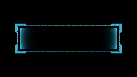 Futuristic Heads-Up Display Interface Text Box Template Stock Footage 319457776