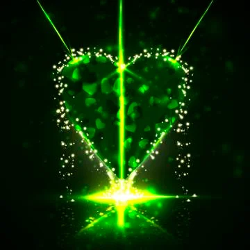 Futuristic heart Stock Illustration