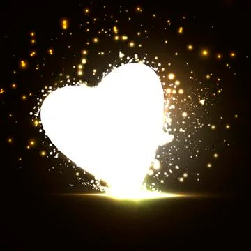 Futuristic heart Stock Illustration