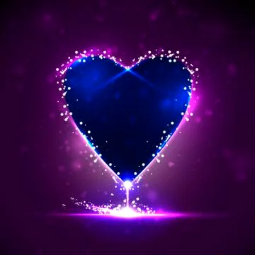 Futuristic heart Stock Illustration
