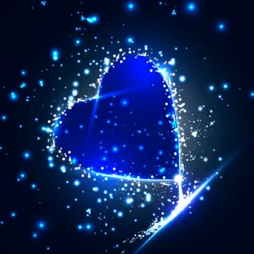 Futuristic heart Stock Illustration