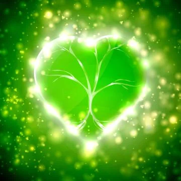 Futuristic heart  illustration Illustrazione stock