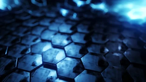 Futuristic hexagon background | Stock Video | Pond5