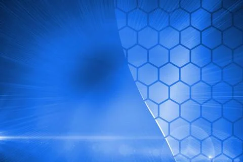 Futuristic hexagon pattern Stock Photos
