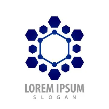 Futuristic hexagon tech concept design. Symbol graphic template element vecto Stock Illustration