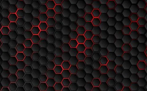 Futuristic hexagon vector illustration. Stock Illustration
