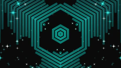 Futuristic Hexagonal Pattern with Glowing Effects. Stock Footage 329470653