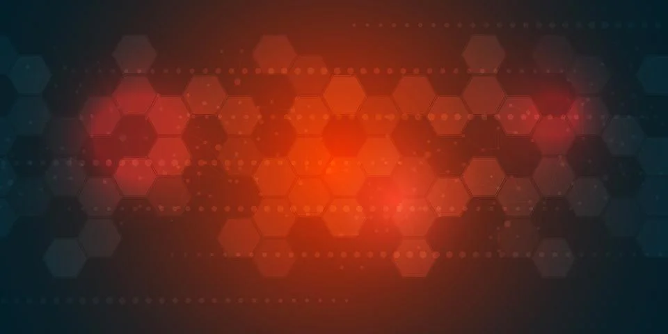 Futuristic hexagonal technology background 스톡 일러스트