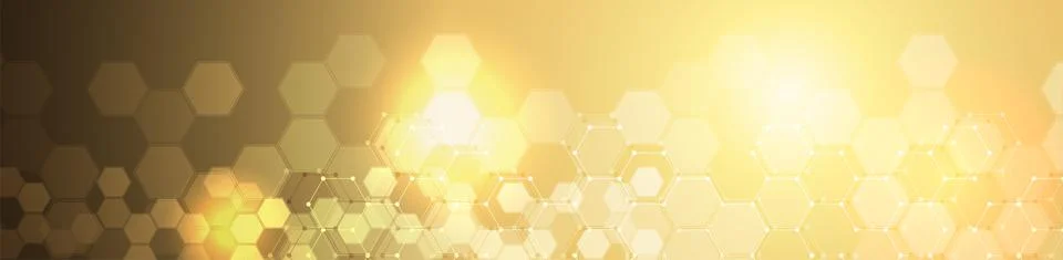 Futuristic hexagonal technology concept background Illustrazione stock