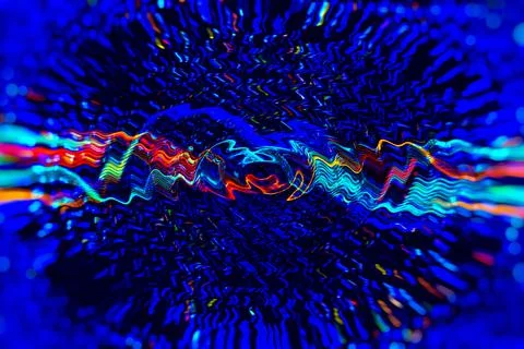 Futuristic hi-tech banner. Data Science abstract technological background in  Stock Photos