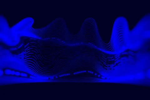 Futuristic hi-tech banner. Data Science abstract technological background in  Stock Photos